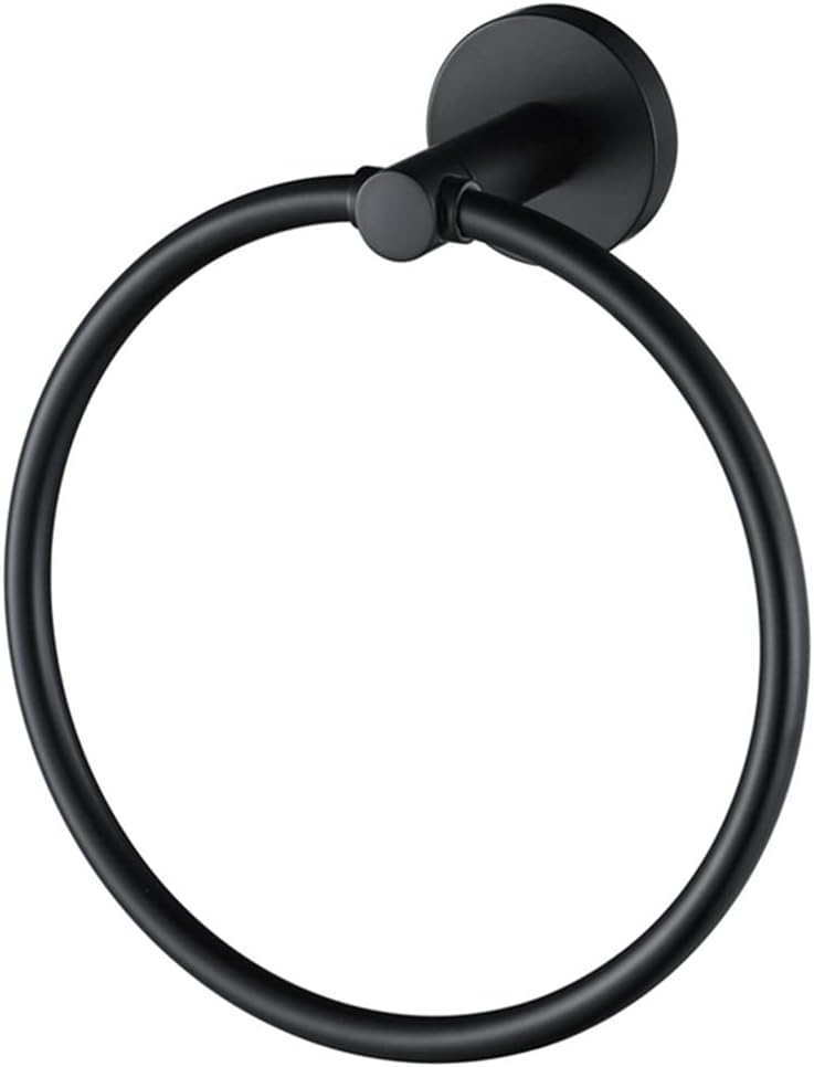 LSLYTQ Brass Bathroom Towel Storage Ring, Bathroom Accessories, Bathroom Towel Holder, Wall-Mounted Round Towel Rack