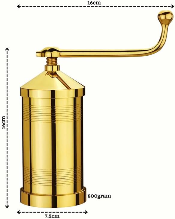 Whizzo Pure Brass Sev Sancha Machine with Free 6 Different Jali for Making Different Types of Sevaiya, Sev, Gathiya Murukku, Chakli, Bhujia Etc (800gm Classic)