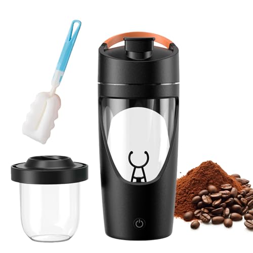 Shaker électrique 700ml - USB Rechargeable, Noir