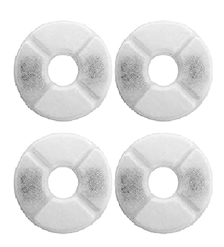 Image of 24x7 eMall 4 Pcs Carbon Replacement Filters for Pet Fountain - Filters for Water Fountain Compatible for Cats and Dogs.