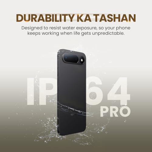 Image of Spark 50 5G (Ink Black, 6GB+128GB) | 6500mAh Battery + 45W Fast Charger | Upto 18GB* RAM | MIL-STD 810H Protection | Fastest 8X Network Speed* with URSP | 120Hz Smooth Display | AI Flash Snap