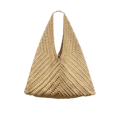 Bolso tejido de crochet para playa para mujer miniatura 1
