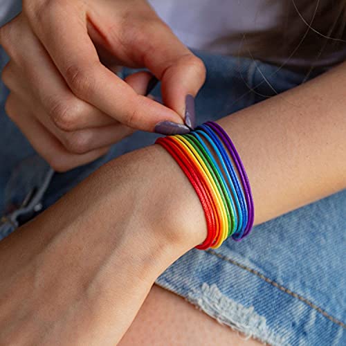 Wax Nylon Cord Adjustable Bracelet For Men Or Women - Surfer Friendship String Unisex Adult Waterproof Boy Girl Gift Red Blue Turquoise Orange Blue Purple Green (Yellow) #TOP3