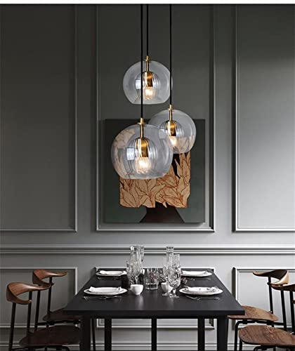 Luminaire de plafond anti-éblouissement double verre pour table de repas - 2