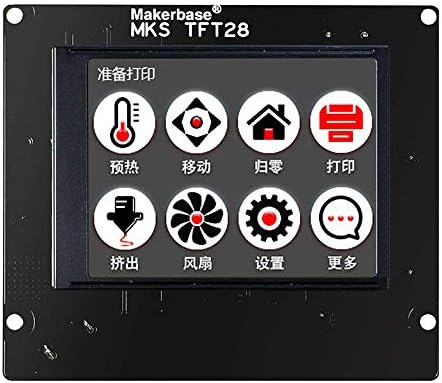 MKS TFT28 Smart Controller Display 2.8 Inch Touchscreen Monitor LCD Display Support WIFI USB For RepRap Marlin Repetier Smoothieware 3D Printer With SD Slot Compatible with Ramp1.4