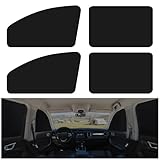 XCBYT Magnetic Car Window Shades 4 Pack - Blackout Side Window Sun Shade for Privacy & Car Camping, 99% UV Blocking Car Window Covers for Side Windows, Heat Protection Travel Shades for SUV Sedan