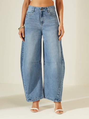 Image of Miss Chase Women's Skinny High Rise Cropped Stretchable Denim Jeans