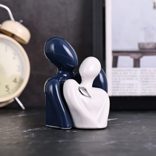 Mini Estatua Cerámica Pareja Romántica Decoración Hogar miniatura 2