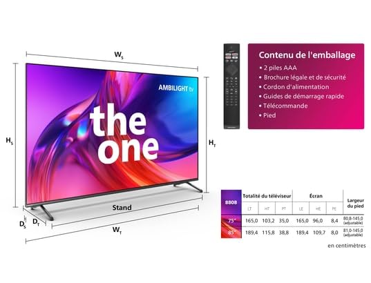 Philips 85 Inch UHD LED Ambilight 120hz Google TV 85PUS8808