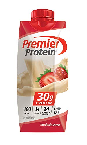 Premier Protein 30G Shakes Strawberries Cream 11 Fluid Ounces , Strawberry Shake , 11 Fl Oz (Pack Of 4) #TOP1