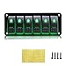 CT-CARID - Panel de 6 interruptores de 12 V con luz LED impermeable, interruptor basculante para coche, barco, camión, caravana, vehículos (Green)