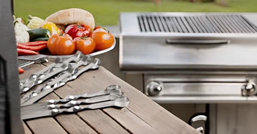 Brochettes pour barbecue épaisses et longues de 600 mm pack de 50 - 3
