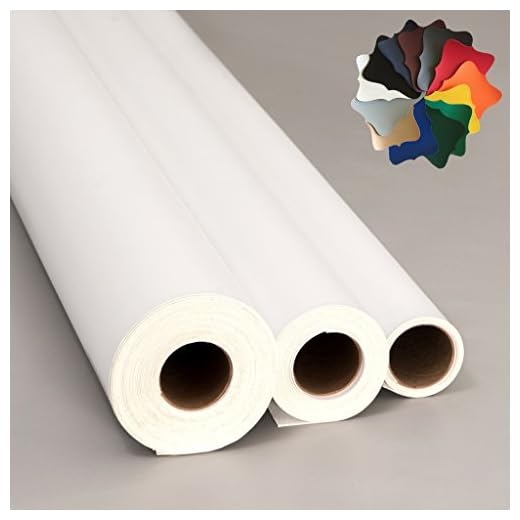 Marine Vinyl Fabric - 54" - White: 5 Yards (Rolled on Tube)
