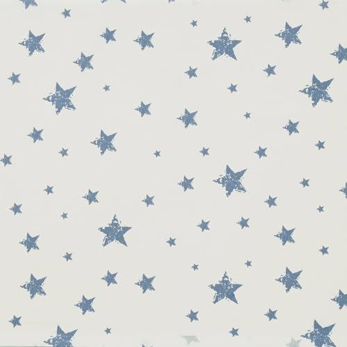 Parure de lit bébé étoiles bleu 100x135 cm, le cadeau de naissance idéal
