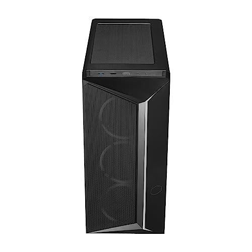 Cooler Master CMP 510 Boîtier PC - Châssis Moyen Tour avec Bande ARGB, Façade Avant Mesh, 3 x Ventilateurs ARGB 120mm, Panneau Latéral Verre Trempé, Refroidissement Polyvalent, Cage PSU Ventilée