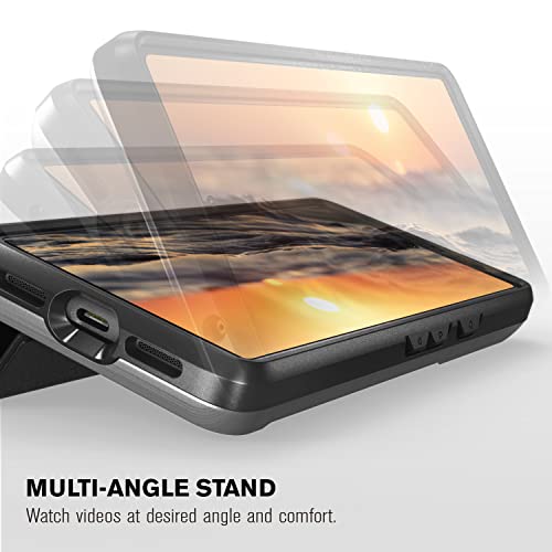 VENA vCommute for Google Pixel 7 Wallet Case, [Military Grade Drop Protection] (2022) Flip Leather Cover Slot Card Holder with Kickstand - Black — view 4
