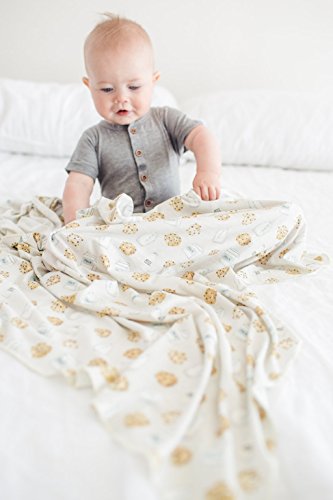 Copper Pearl Large Premium Knit Baby Swaddle Receiving Blanket Chip #TOP6