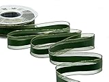Le ruban Baccarat est un ruban fin et brillant avec des bords transparents et une bande centrale en satin