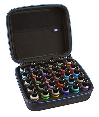 Image of 2TUFF Alcohol Ink Storage Case - Fits up to 30 Bottles - Multi-Use Paint Organizer with Foam Insert and Inner Storage Pocket