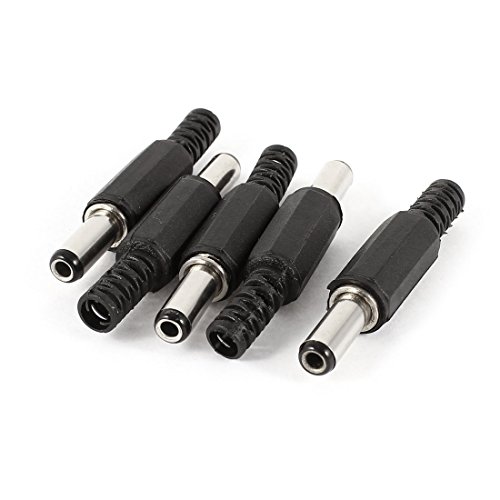Amazon.co.jp: uxcell 5個 5.5mmオスアダプター DCプラグ ステレオ