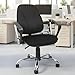 Stretch Jacquard Office Chair Seat Cover, Black Polyester Desk Chair Cover, Removable Washable Computer Chairs Covers, Waterproof Cushion Covers (35-53CM)
