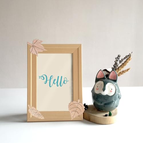 Copeaux de Bois Feuilles d'Érable Beige de Qualité Scrapbooking - 6