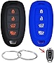 REPROTECTING Silicone Rubber Key Fob Cover Compatible with 2017-2021 Hyundai Accent Azera Elantra GT Kona Electric Veloster Veloster N 95440G80004X
