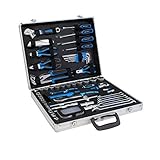 Inklusive praktischem Werkzeugkoffer, in dem das Tool Set kompakt, übersichtlich und stets griffbereit verstaut werden kann