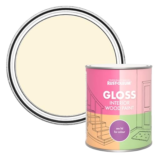 Rust-Oleum Beige Interior Wood Paint in Gloss Finish - Clotted Cream 750ml