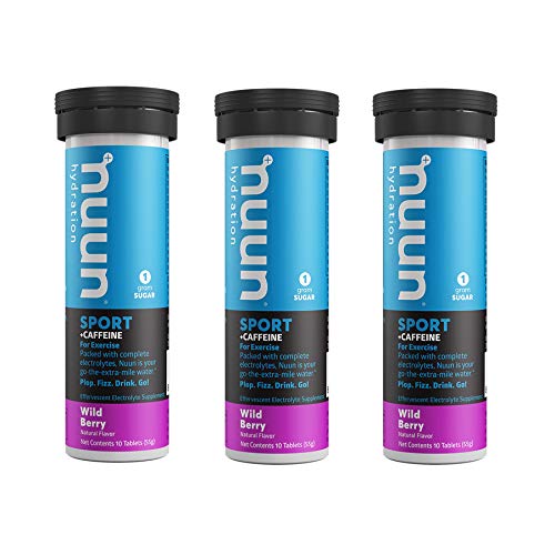 Nuun Energy: Wild Berry Electrolyte +Caffeine Drink Tablets (3 Tubes Of 10 Tabs) #TOP11