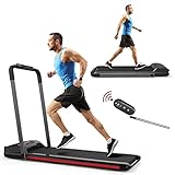 SHAREWIN 2 in 1 Under Desk Treadmill, 2.25HP Folding Walking Jogging Electric Treadmill with LED...