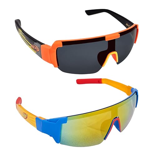 ARKAID NERF Sports Wrap - Kids Sunglasses - Maximum Protection - 2 Pack