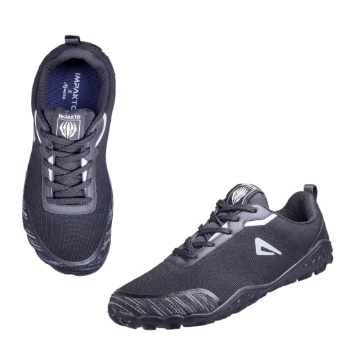 Image of Impakto Men's Barefoot Earthen Shoes | Wide Toe Box | Lightweight Shoes for Trainning, Running on Soft Ground & Workout | Minimalist Zero-Drop for Natural Movement | Anti-Skid & Flexible Rubber Sole