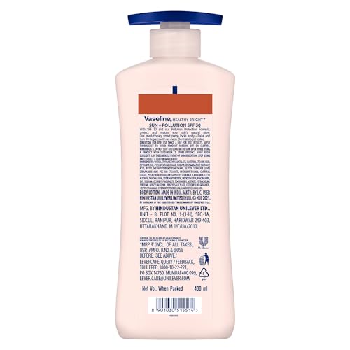Vaseline 12630 Healthy Bright Sun Protection Body Lotion Spf 30 400 Ml thumb #1