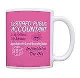 ThisWear Funny Accountant CPA Gift Official Title Too Pretentious Gift 11oz Ceramic Coffee Mug with Handle