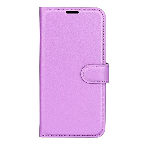 FTRONGRT Funda para Motorola Moto E22s,[Cierre Magnético] [Stand Función] [Ranura de Tarjeta] Case para Motorola Moto E22s .Púrpura