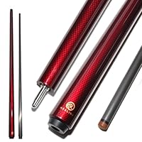 BKUSH ビリヤードキュー 赤 カーボンファイバー Amazon.co.jp: ビリヤード キュー OKHEALING 58インチ 19-20oz 1/2