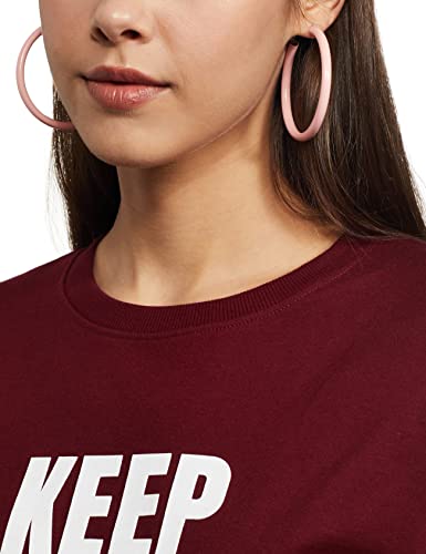 Image of Max Women Cotton Printed Round Neck Sweatshirt