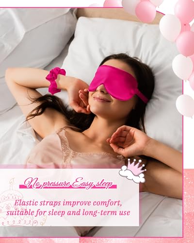 Image of Neer 21 Pcs Women Birthday Party Robe Set Queen Squad Kimono Satin Bathrobes with Eye Mask and Scrunchie for Birthday
