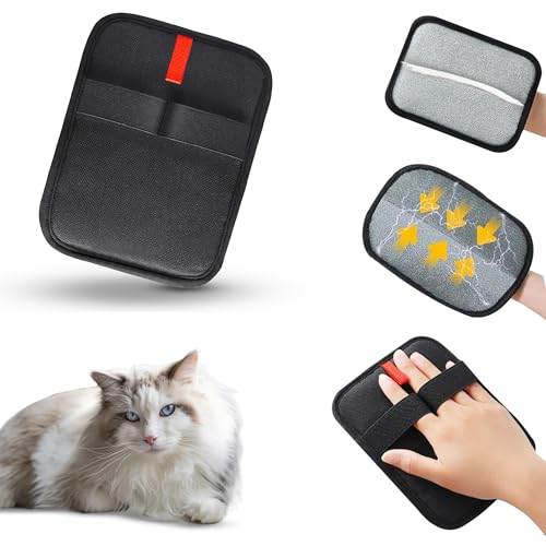 Welwon Pet Hair Removal Glove for Cats & Dogs, Animal Fur Removal Tool, Reusable Cats & Dogs Grooming Gloves for Hair Removal, Suitable for Bed Sheets, Blankets, Clothes, Sofas, car Seats (1 pcs)
