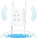 WiFi/WLAN günstig Kaufen-WLAN Verstärker 1200Mbit/s WiFi Repeater - Dualband 5GHz & 2.4GHz WLAN Repeater mit Ethernet Port 4 *Antennen Abdeckung bis zu 200m² und 45 Geräte, WiFi Internet Verstärker Repeater/Router/Ap Modus