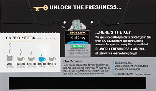 Bigelow Decaffeinated Earl Grey Black Tea Bags 20-Count Boxes (Pack Of 6), 120 Tea Bags Total & Earl Grey Black Tea Bags, 20-Count Box (Pack Of 6) Caffeinated Black Tea, 120 Tea Bags Total #TOP3