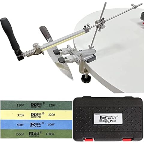 Neuesten 2023 verbessertes PRO RX-009 Messerschärfer Professionelles Edelstahl-Küchenset 360-Grad-Flip-Fix-Winkel Cover
