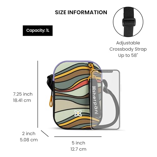 Image of Sherpani Rogue, Mini Crossbody Bag, Lightweight Shoulder Bag, Cross Body Purse, Crossbody Bags, Unisex Travel Gift
