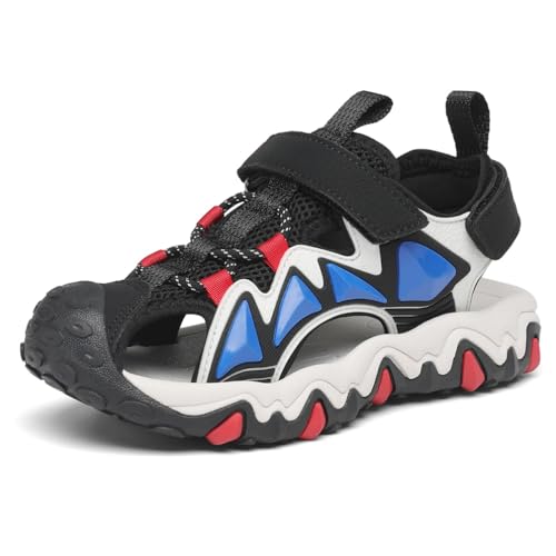 Dannto Sandalias Deportivas para Unisex Niños Verano Aire Libre Sandalias de Senderismo con Punta Cerradas