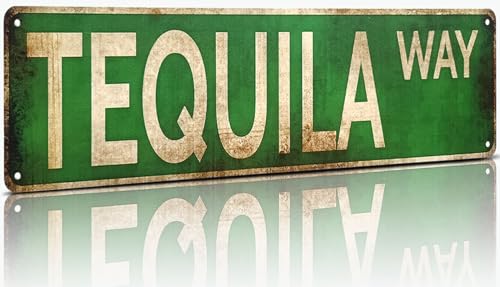 Tequila Way Street Sign – All-Aluminum Vintage Rustic Metal Sign