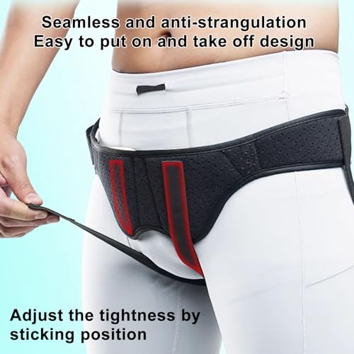 Faja para hernia ajustable con pads de compresión miniatura 3