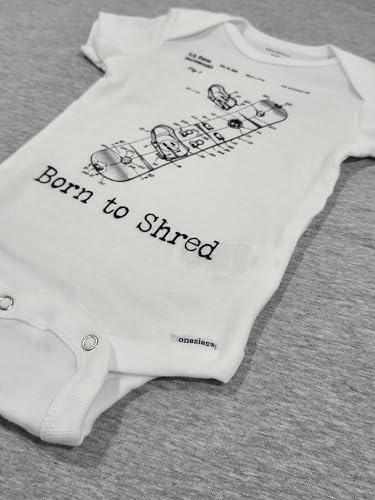 Snowboarding Patent - Baby Boy Girl Clothes Infant Bodysuit Funny Cute Newborn2