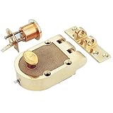 Mul-t-lock Single Cylinder Jimmy Proof with Rim Cylinder-Bright Brass by Mul-T-Lock