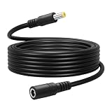 GINTOOYUN Cavo di alimentazione DC5525 da 3 m, 18 AWG CC, 5,5 mm x 2,5 mm, da femmina a maschio, cavo di prolunga per telecamere di sicurezza, strisce luminose a LED, router, ecc